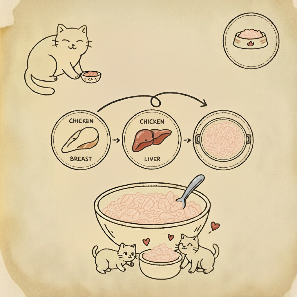 Classic Chicken Recipe Illustration